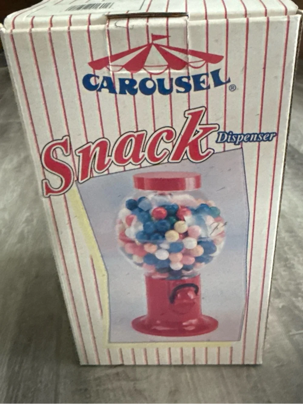 5 Red/Blue Snack Dispensers - Candy Gumball Machines